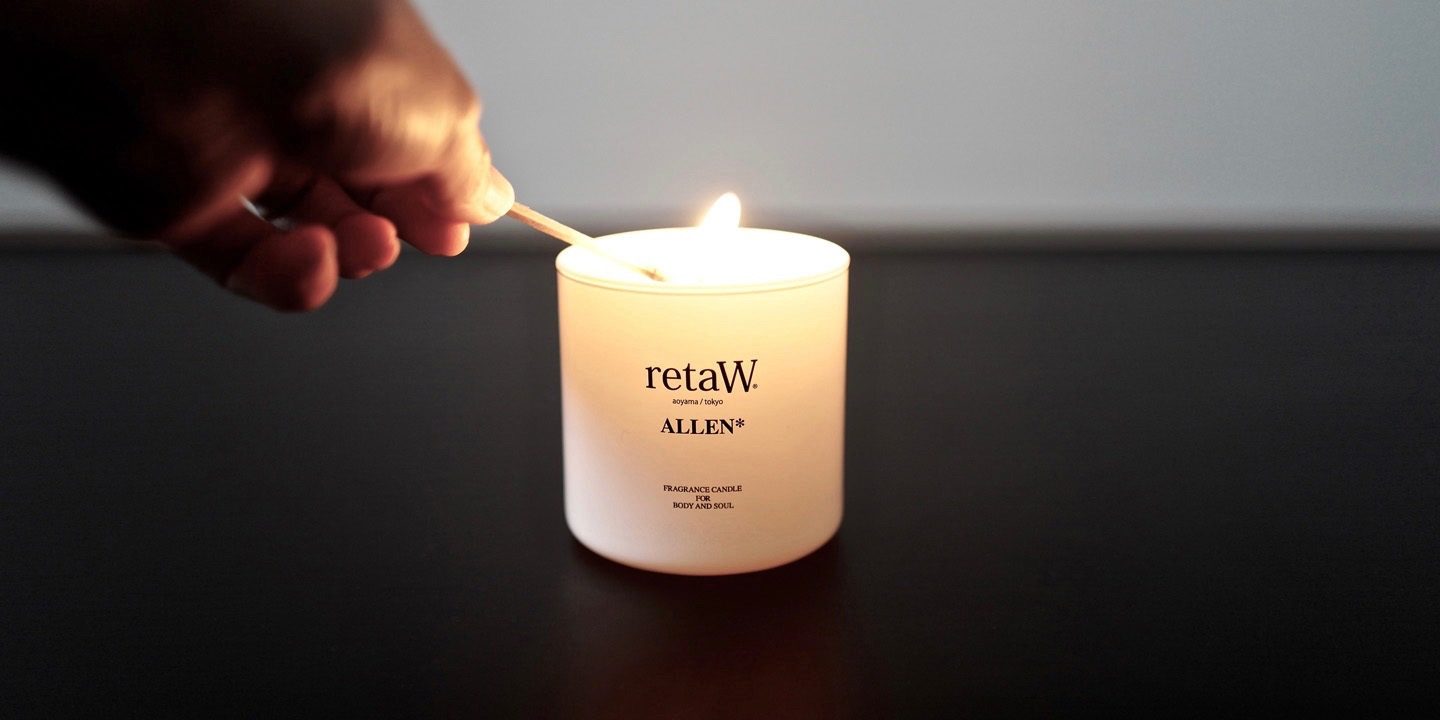 ALLEN*（white）candle | retaW web store for goods