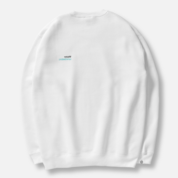 Crewneck Sweatshirt FRAGMENT FRAGRANCE logo / WHITE | retaW
